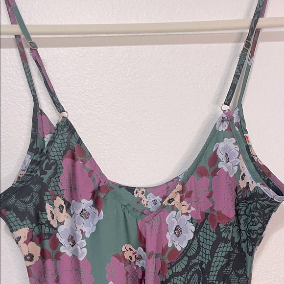 Free People NWOT Right This Way Floral Slip Dress Boho Sexy Slip Dress Size  Med - Picture 4 of 6